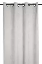Naktinė užuolaida MANCHESTER RID POLAIRE, su žiedais, pilkos sp., 140 x 260 cm, 100 % PES