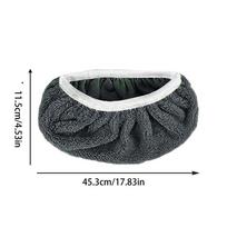 1pc Microfiber Mop Cloth Dry Cleaning Cloths Reusable Microfiber Mop Pads Green Furniture Flooring Mop Washable Rag Towel pilka spalva