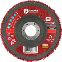 ANDRE ŠLIFAVIMO DISKAS CBS 125mm HARD – Raudonas