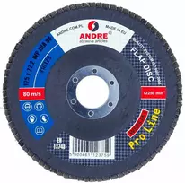 ANDRE ŠLIFAVIMO DISKAS ŽIEDLAPINIS 125mm P 80 CIRKONINIS PRO LINE I VERSIJA