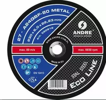 ANDRE ŠLIFAVIMO DISKAS METALUI 230 x 6,0mm METAL ECO LINE A24QBF