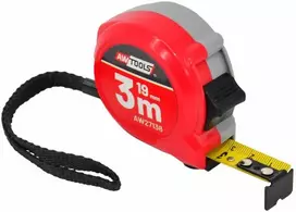 AW-Tools AWTOOLS RULETĖ COMPACT 3m x 19mm ABS 2-STOP