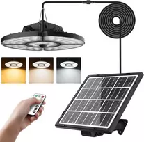 CLV saulės energija maitinama pakabinama LED lempa su nuotolinio valdymo pultu, 30 W, 5000 mAh, 6 režimai, SL-TY01