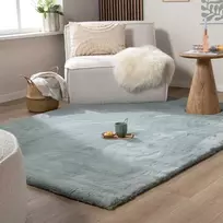 FRAAI Home & Living kilimas su ilgu plauku, poliesteris, 80 × 150 cm, mėlynas-žalias, Comfy Supreme