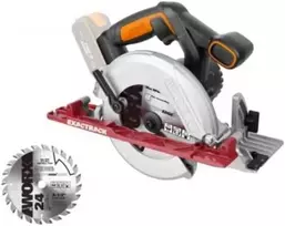 WORX akumuliatorinis rankinis diskinis pjūklas 20 V, 165 mm, su dulkių adapteriu, WX530.9