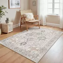 GENIMO kilimas, 120 × 170 cm, plonas, skalbiamas, neslystantis, šviesiai rudos spalvos