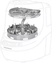BABY BREZZA BUTELIUKŲ PLOVYKLOS WASHER PRO STOVAS PIENTRAUKIUI