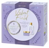 Dramers Jean Marc Velvet Field rinkinys UNISEX (kūno šveitiklis 200ml / dušo gelis 250ml)