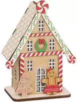 Fééric Lights and Christmas LED kalėdinis žibintas, meduolinis namelis, 15 cm