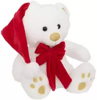 Atmosphera Bear Meškiukas su Kalėdų Senelio kepure, 25 cm