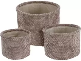 Home Styling Collection Apvalių daiktadėžių rinkinys, 3 vnt.