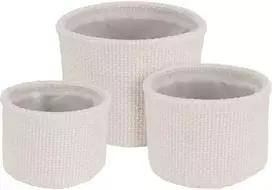 Home Styling Collection PIECES Apvalių daiktadėžių rinkinys, 3 dalys.
