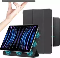 Dėklas na tablet 4kom.pl Dėklas Magnetic do Apple iPad 10 10.9 10 GEN 2022 iPad 11 A16 11 GEN 2025, juoda