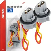 T20 LED lemputės lizdas 12V W21W, WY21W, W3x16d, 7440, 2 vnt. AMIO-04833