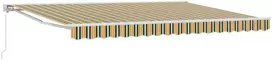 Rankinė sulankstoma markizė Žalia ir geltona 5 × 3,5 m