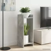 Augalų stovas su lentyna 2 pcs Betono Pilka 30 x 30 x 80 cm