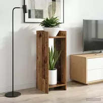 Augalų stovas su lentyna 2 pcs Senas medis 30 x 30 x 80 cm
