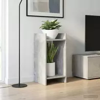 Augalų stovas su lentyna 2 pcs Betono Pilka 30 x 30 x 60 cm