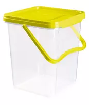 Plafor Ergonomiškas 9,1 l talpos žaislų dėžė vaikams nuo 3 metų, su permatomomis sienelėmis, žalia