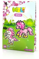 Konstruktorių rinkinys Meli Minis Pony 3in1 su 1000 dalių, vaikams nuo 3 metų, pastelinė