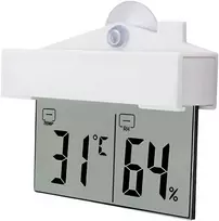 RTO lauko termometras, vidaus termometras, langų termometras, skaitmeninis higrometras °C/°F