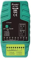 Proskit PoE ir LAN tinklų kabelių testeris, RJ11/RJ12/RJ45, Pros'sKIt