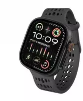 Decoded Decoded Silicone Ares O Band - silikonowy dirželis do Apple Watch 44/46/49 mm (juodas)