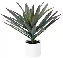 Home Styling Collection ORNO decorative artificial plant, Ø 40 x 50cm, Agave in a baltas pot