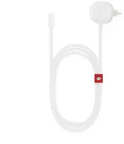 Twelve South PowerCord EU - kroviklis jungiama į tinklą 30W su kablem USB-C 3m (baltas/dune)
