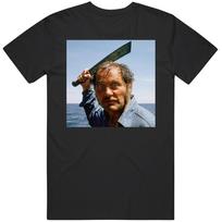 Retro 70s Classic Jaws Captain Quint Machete Movie Fan   T Shirt Unisex T-Shirt XXXXL