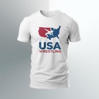 JAV JAV Imtynių Logotipas juokingi marškinėliai Dydis S-5XL JAV GERIAUSI Unisex Marškinėliai XXL