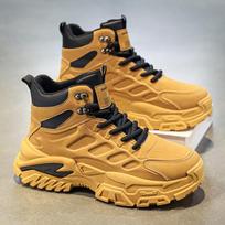 Autumn non-slip mountaineering Martin boots thick-soled heightening dad shoes sports and leisure high-top trendy shoes 39