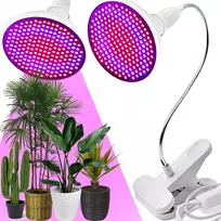RTO augalų augimo lempa 200 LED auganti panelė su spaustuku, 20 W, E27, judanti - E563