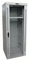 LEXI-Net 19" stelažų spintelė 24U 600x600 nuimama, vėdinimo blokas, termostatas, ratai, 600kg, stiklas, pilka