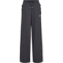 Adidas Originals sportinis kostiumas su dryžiais, su raišteliu, vidutinio juosmens, megztos sportinės kelnės moterims dugnas KU9385 M