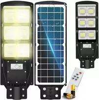 RTO LED gatvės šviestuvas su saulės energija varomas žibintas 270 W + nuotolinio valdymo pultas + baterijos komplektas e308