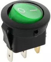 5508# Apšviestas apvalus jungiklis 230 V, žalias