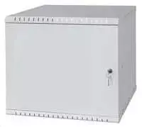 LEXI-Net 19" sieninė spinta Basic 9U 525x450, skardos durys, be nugaros, išlankstoma, pilka