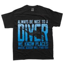 Scuba Diver Diving Instructor For Free diving Snorkeling Fan T-Shirt XL