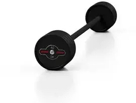 Gumuota tiesi štanga 40 kg, juodas kilimėlis - Marbo Sport