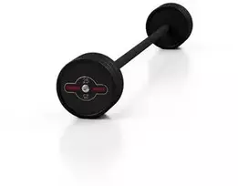 Gumuotas tiesus štangos grifas 25 kg, matinis juodas – Marbo Sport