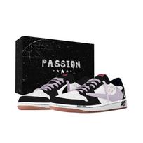 Travis Scott x Jordan Air Jordan 1 Violetinės Juodos ir Juodos Neslystančios Žemos Viršaus Vintažiniai Krepšinio Batai Unisex DZ4137-700(Komanda1868-  ) 35.5