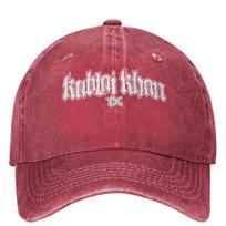 Kublai Khan TX Beisbolo kepuraitė Klasikinės muzikos grupės Vintažinė Unisex Paaugliams Hip Hop Tėčio kepurės Apsauga nuo saulės Lauko sporto salė Beisbolo kepuraitės Dovana Adjustable