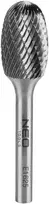 Frez HM metalo pjaustytuvas, E tipo (ovalus), 16 x 25 mm, kotas 6 x 45 mm