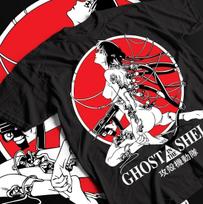 Ghost in The Shell _, Motoko Kusana, Aesthetics, Anime, Japanese Movie, Men's and Women's Summer Cotton Loose Casual T-shirt 4XL