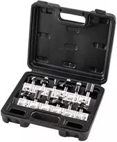 Frezy Karbamido medienos pjovimo antgaliai, 8 mm kotas, 12 vnt. rinkinys.