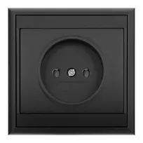 Gniazdo Lizdas Lizdas su išėjimu 2P Luna, 16A, 250V, PT-15L, juodas