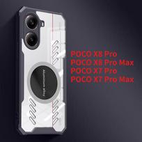 Transparent Magnetic Case for Xiaomi POCO X8 Pro X7 Pro Redmi Turbo 5 Max Armor Clear Heat Dissipation Protection Phone Cover poco x8 juoda