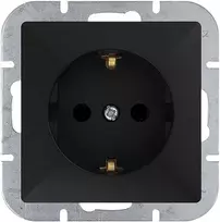 Gniazdo Lizdas Lizdas su 2P+Z Schuko Pearl, 16A, 250V, PT-17P, juodas