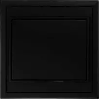 Gniazdo Lizdas Lizdas su 2P+Z, Schuko, atsparus vandeniui su atvartu „Luna“, 16A, 250V, PT-17LH, juodas